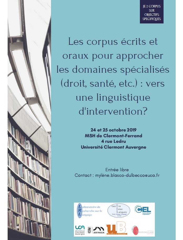 Affiche colloque Corpus 2