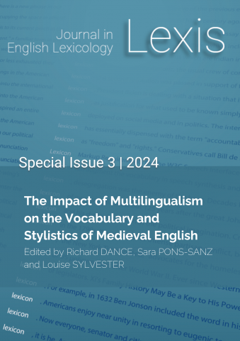 Revue LEXIS "Special issue 3" - couverture