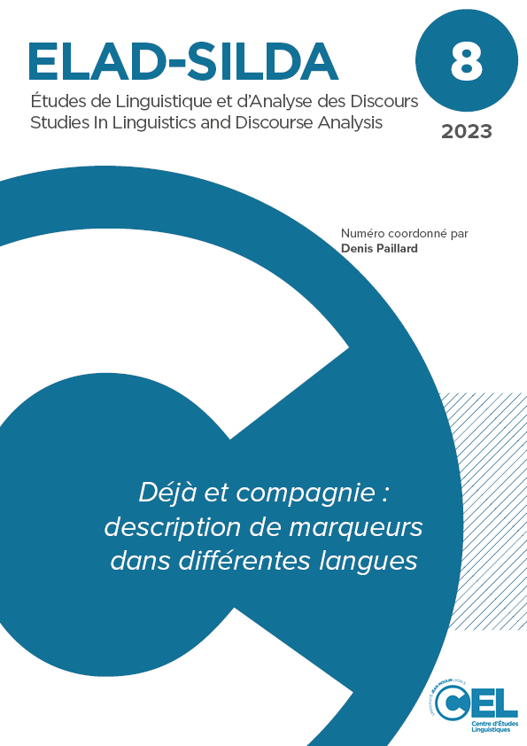 Revue ELAD-SILDA 8 - couverture