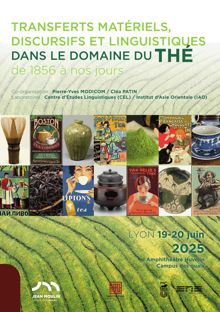 Colloque : Transferts matériel, discursifs et linguistiques dans le domaine du thé... affiche-2