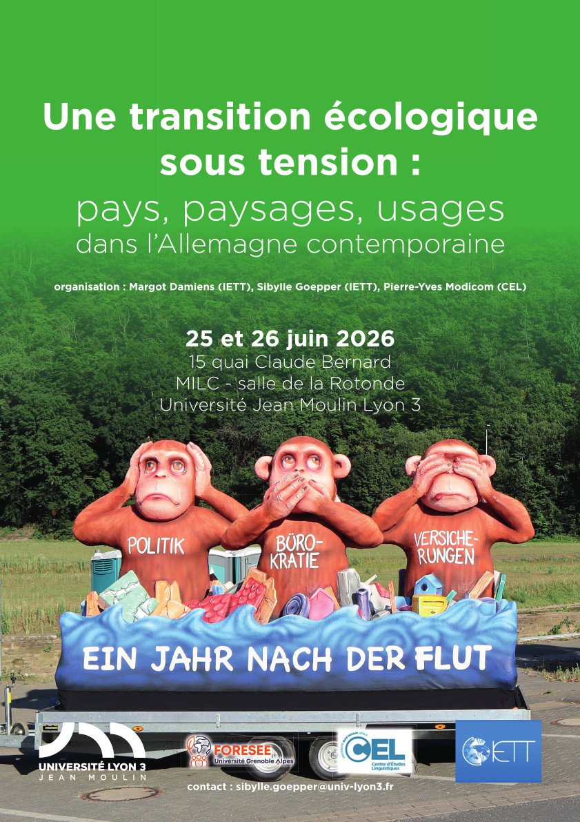 Colloque "Transition écologique en Allemagne" - affiche